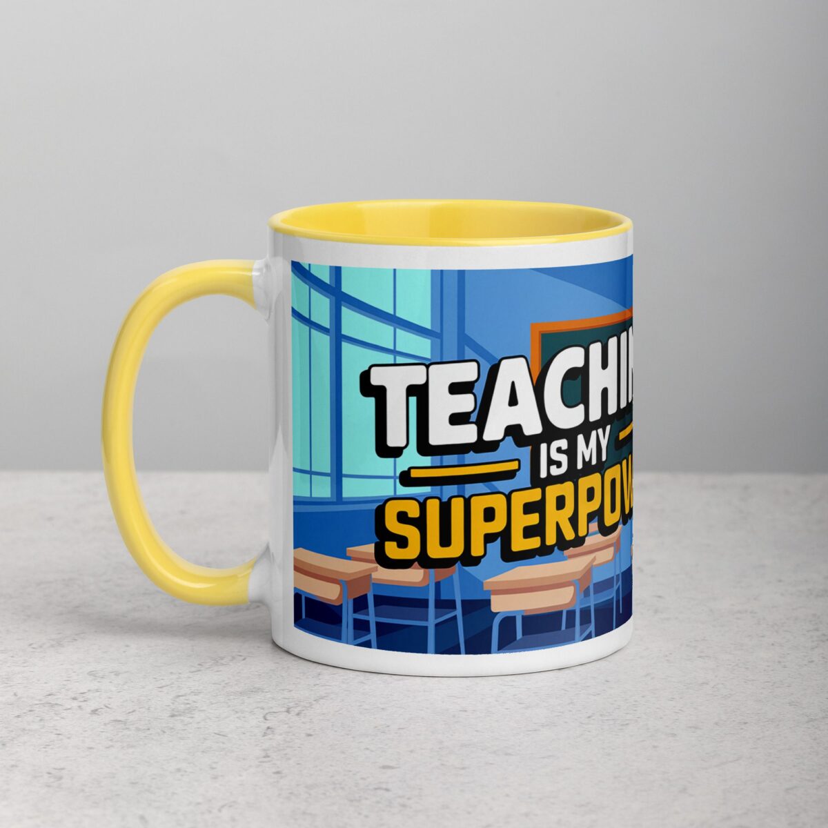 Teaching Is My Superpower Man Coffee Mug & Tea Cup - Image 20