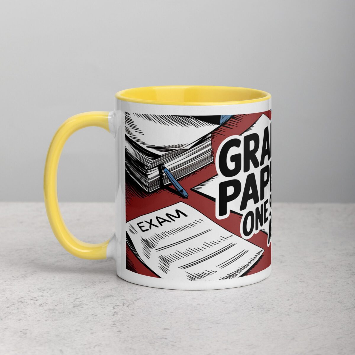 Grading Papers, One Sip at a Time Coffee Mug - Image 20