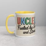 Uncle Life: Fueled by Snacks and Stories Mug - Image 20