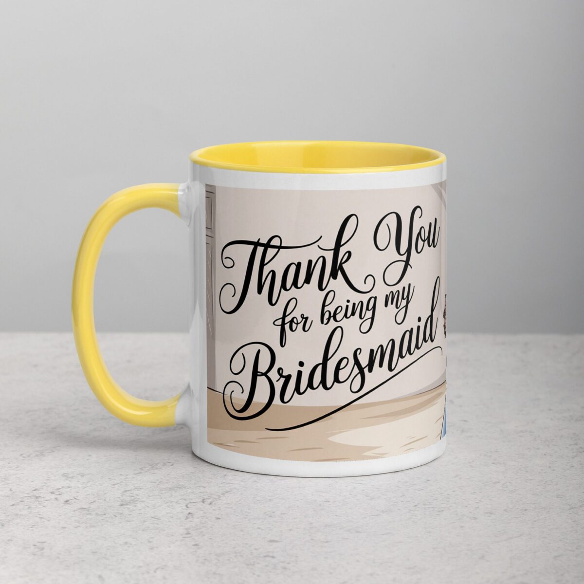 Thank You for Being My Bridesmaid Elegant Coffee Mug - Image 20