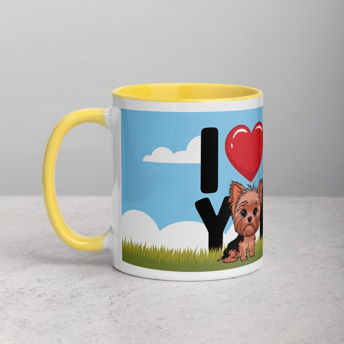 I ❤️ My Yorkie Coffee Mug & Tea Cup - Image 20