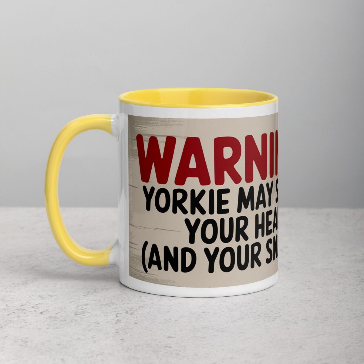 Warning: Yorkie May Steal Your Heart Coffee Mug - Image 21