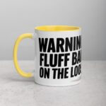 Warning: Fluff Ball on the Loose Coffee Mug - Image 20