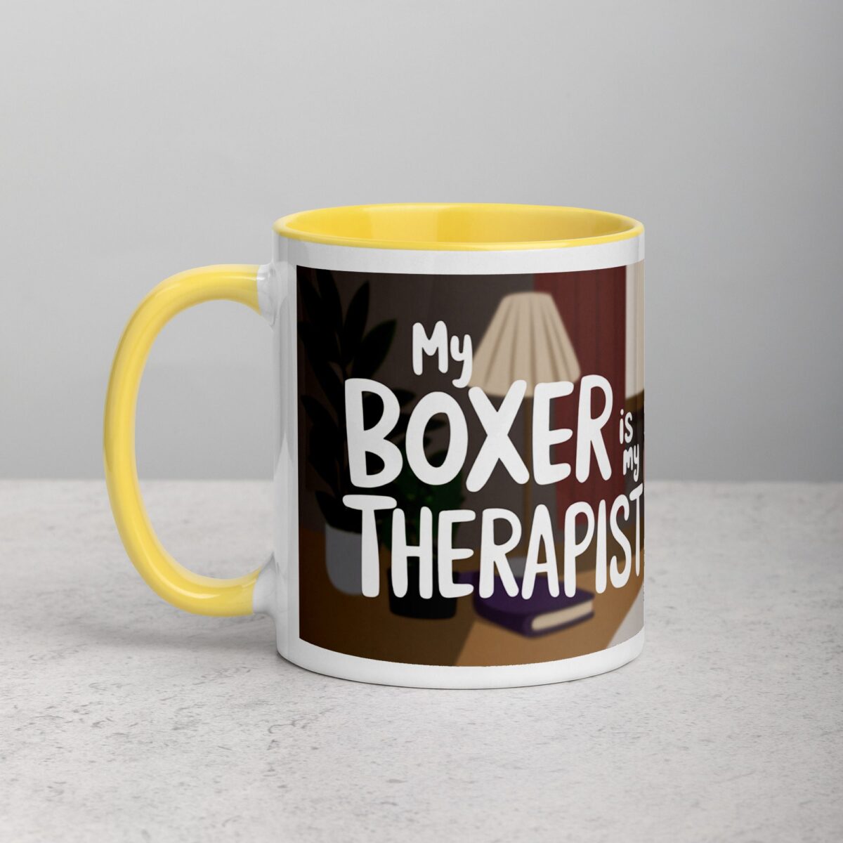 My Boxer Is My Therapist Coffee Mug - Image 20