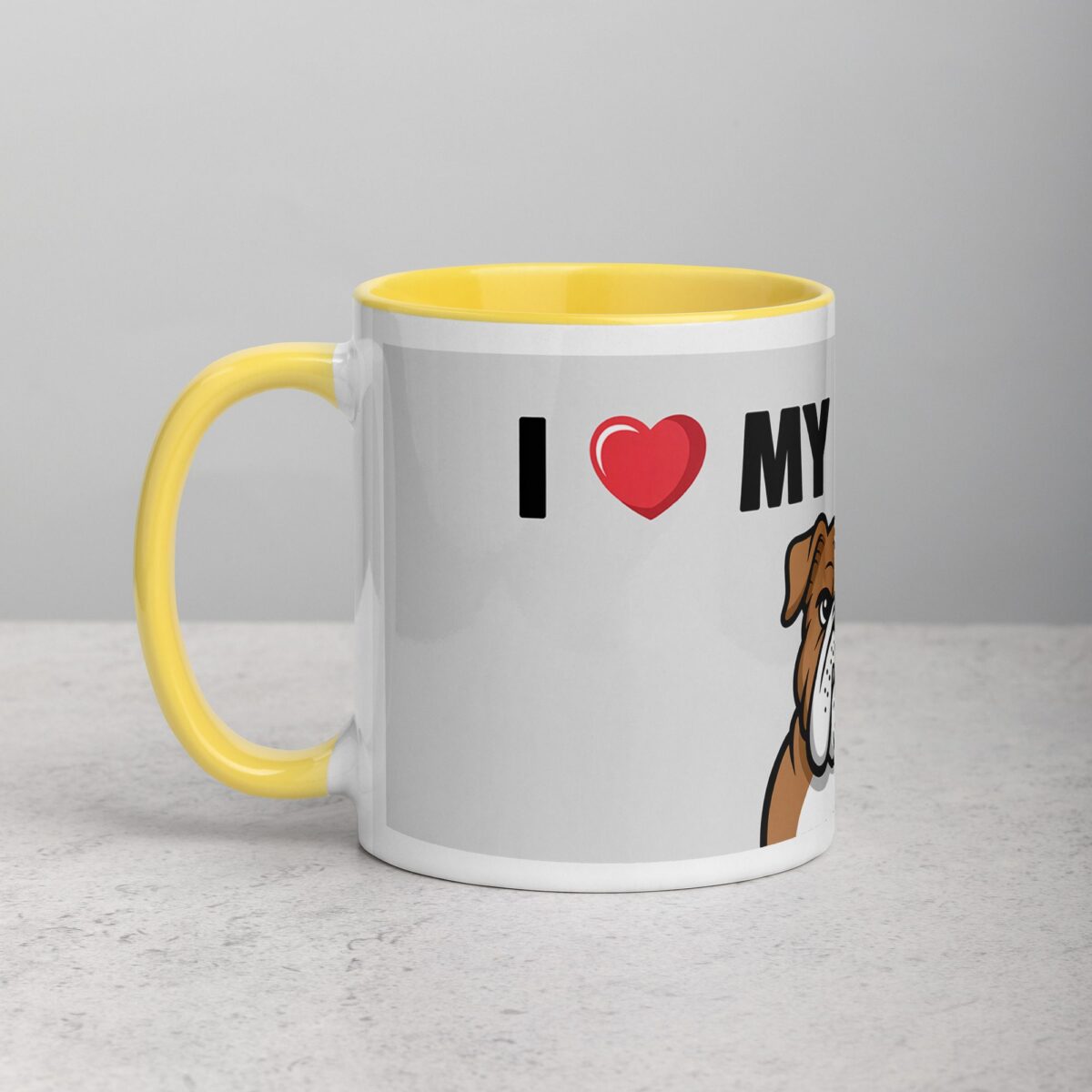 I ❤️ My Bulldog  Coffee Mug & Tea Cup - Image 20