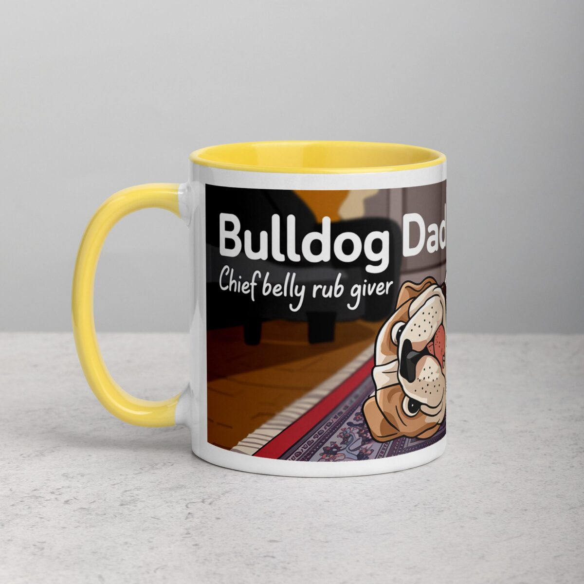Bulldog Dad: Chief Belly Rub Giver Coffee Mug - Image 20