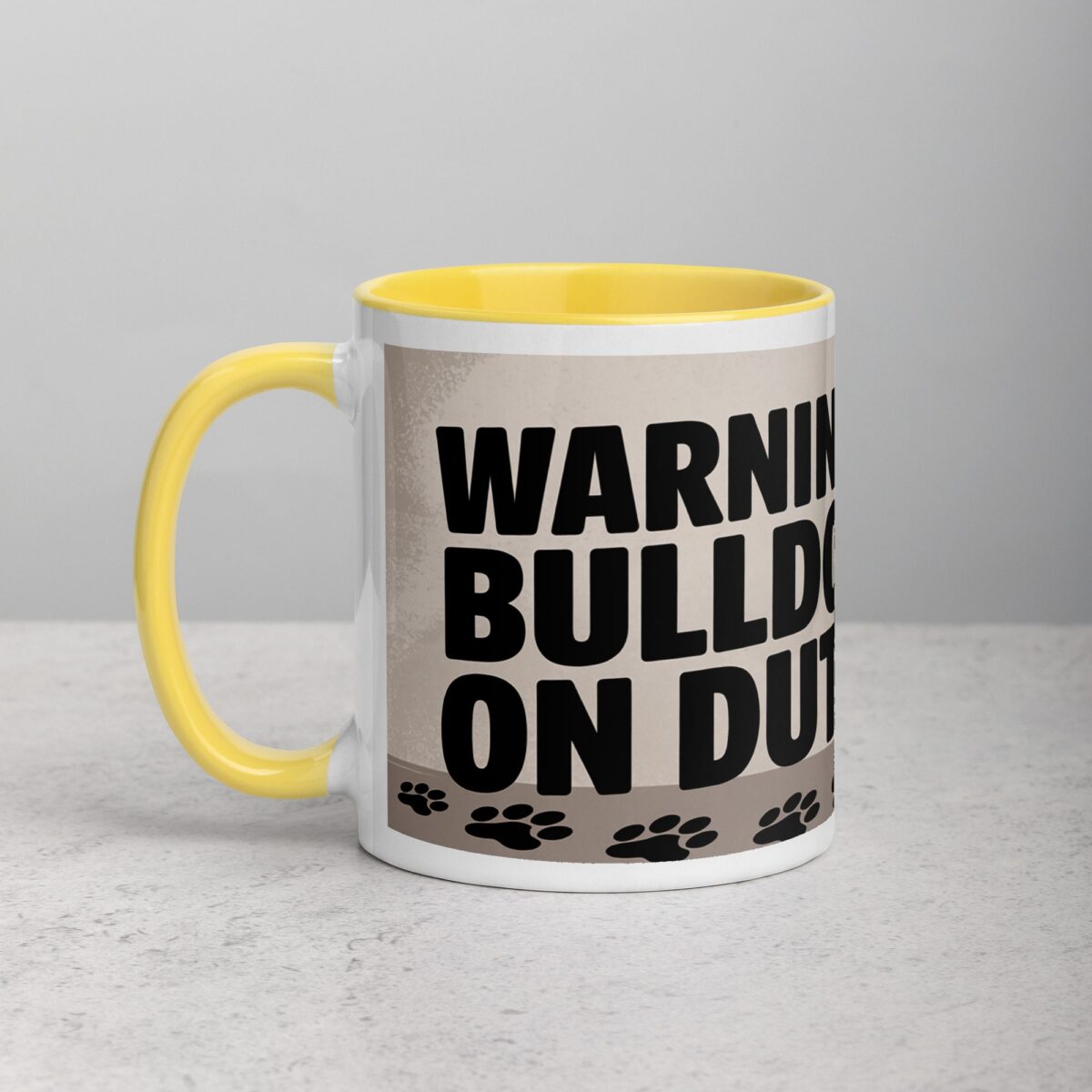 Warning: Bulldog on Duty Coffee Mug - Image 20