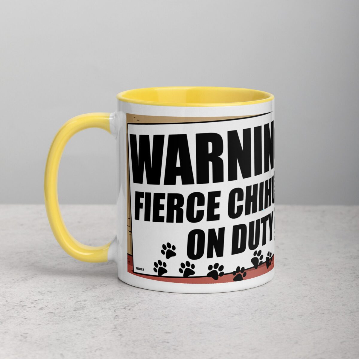 Warning: Fierce Chihuahua on Duty Coffee Mug - Image 20