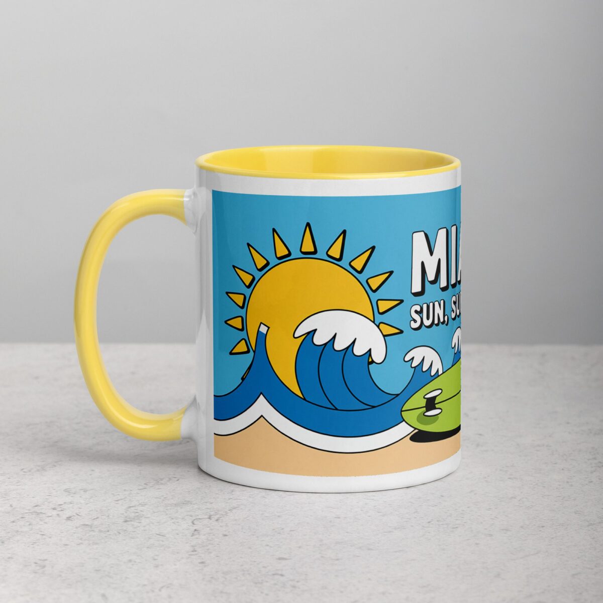 Miami: Sun, Surf, Repeat Coffee Mug - Image 20