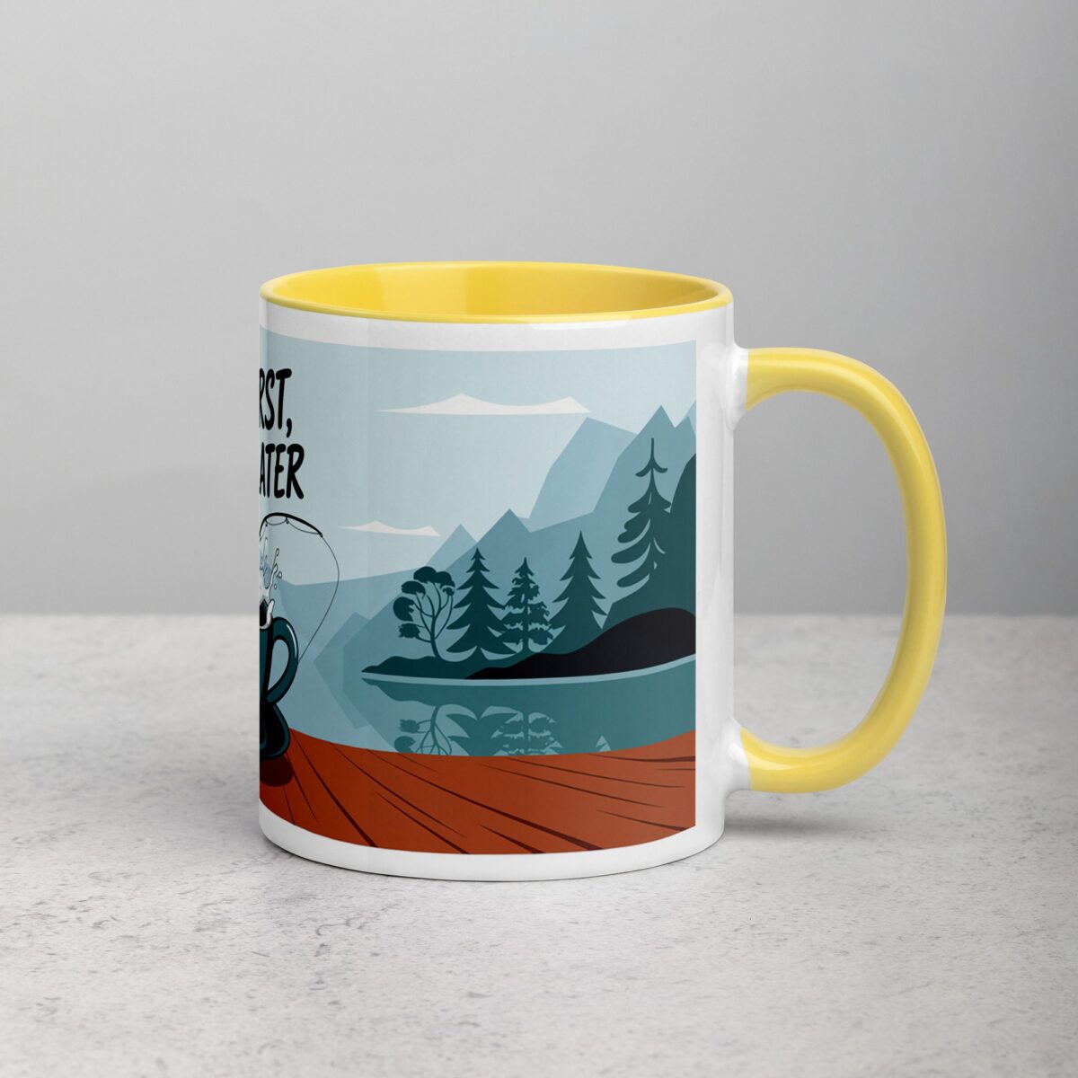 Cast First, Coffee Later Fishing Mug - Image 21