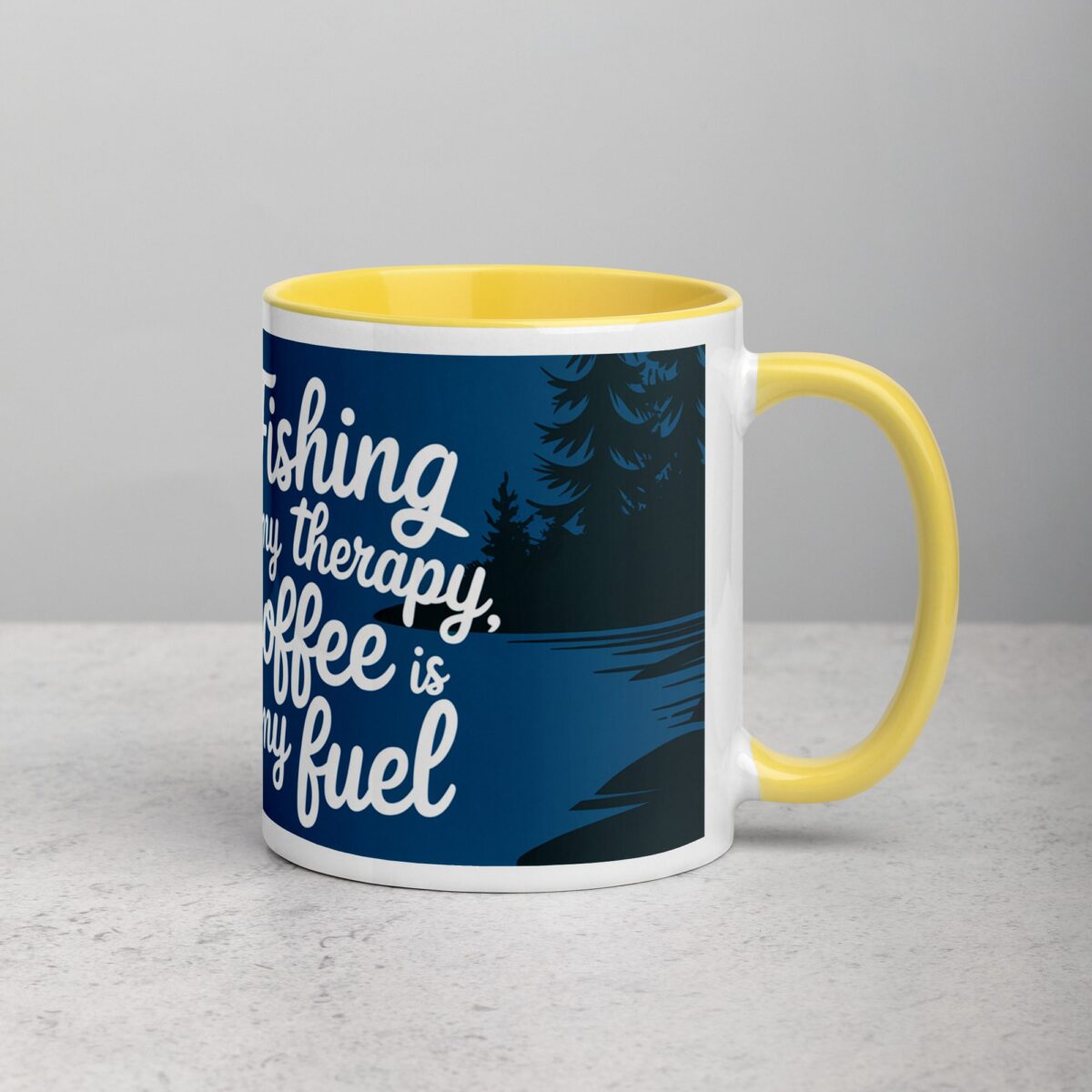 Fishing is My Therapy, Coffee is My Fuel Mug - Image 21