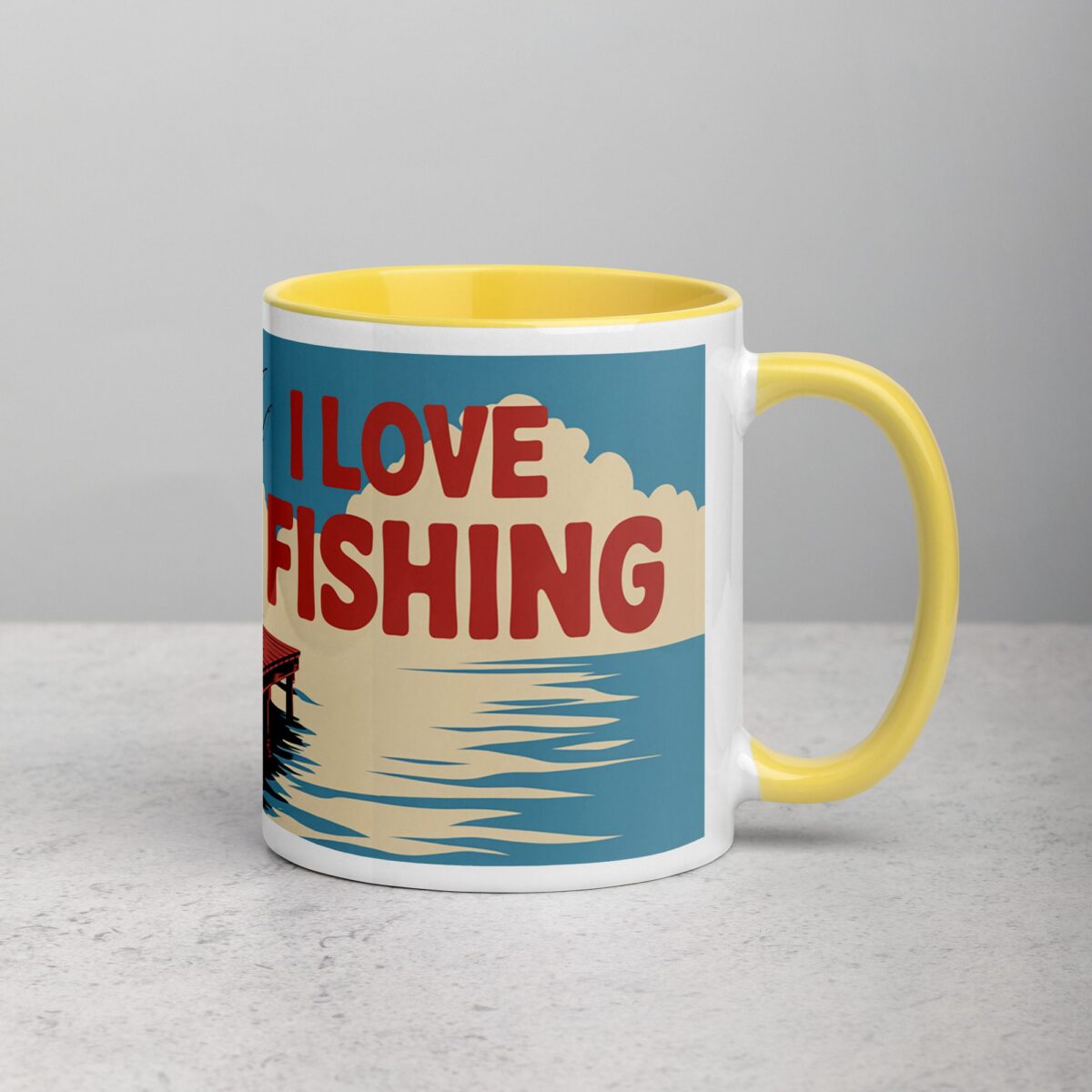 I Love Fishing Retro Coffee Mug & Tea Cup - Image 21