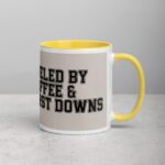 Fueled by Coffee & First Downs Football Mug - Image 21