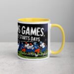 Defense Wins Games, Coffee Starts Days Football Mug - Image 21