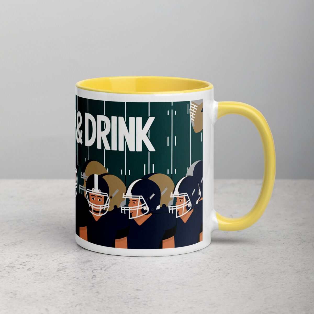 Huddle Up & Drink Football Coffee Mug & Tea Cup - Image 21