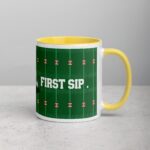 First Down, First Sip Football Coffee Mug - Image 21