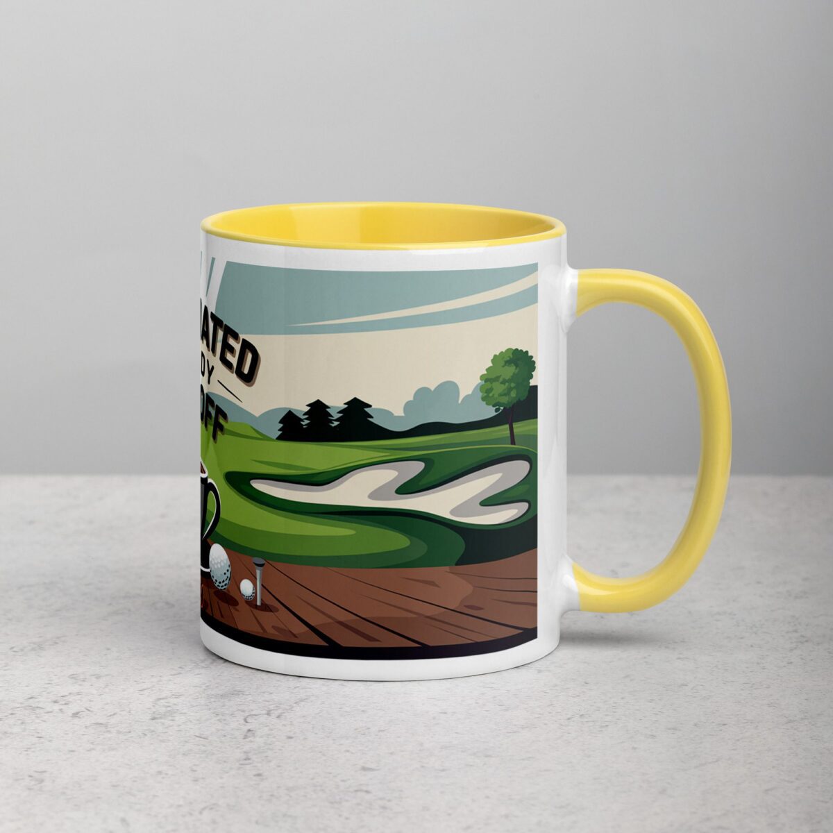 Caffeinated and Ready to Tee Off Golf Mug - Image 21