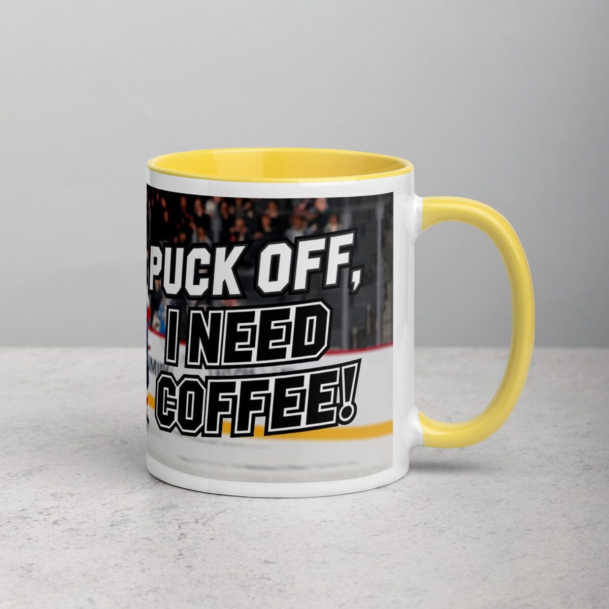 Puck Off, I Need Coffee! Hockey Mug - Image 21