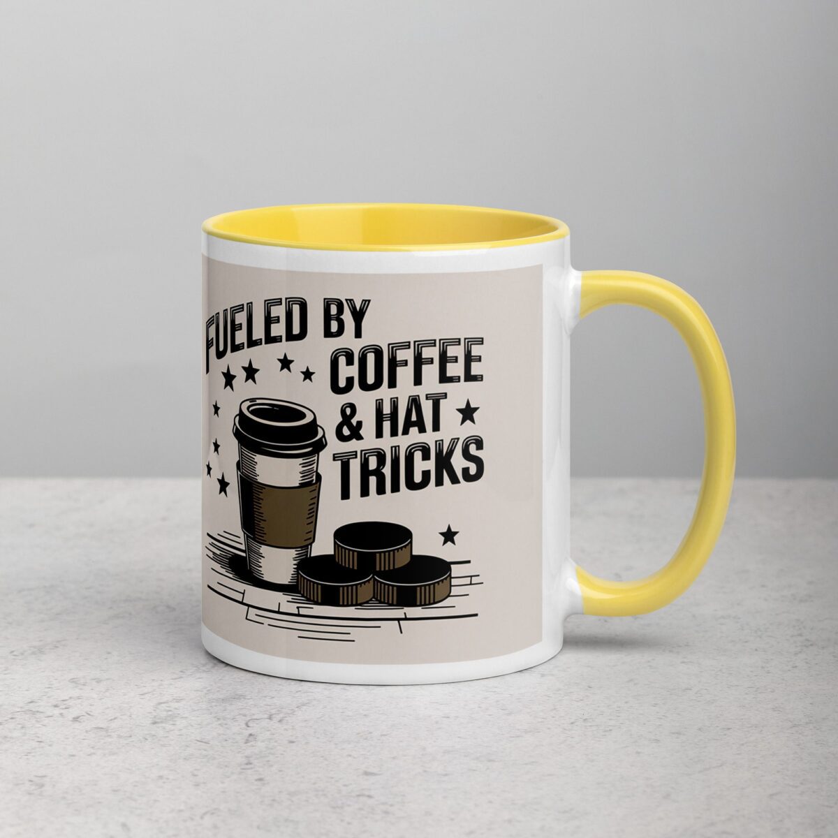 Fueled by Coffee & Hat Tricks Hockey Mug - Image 21