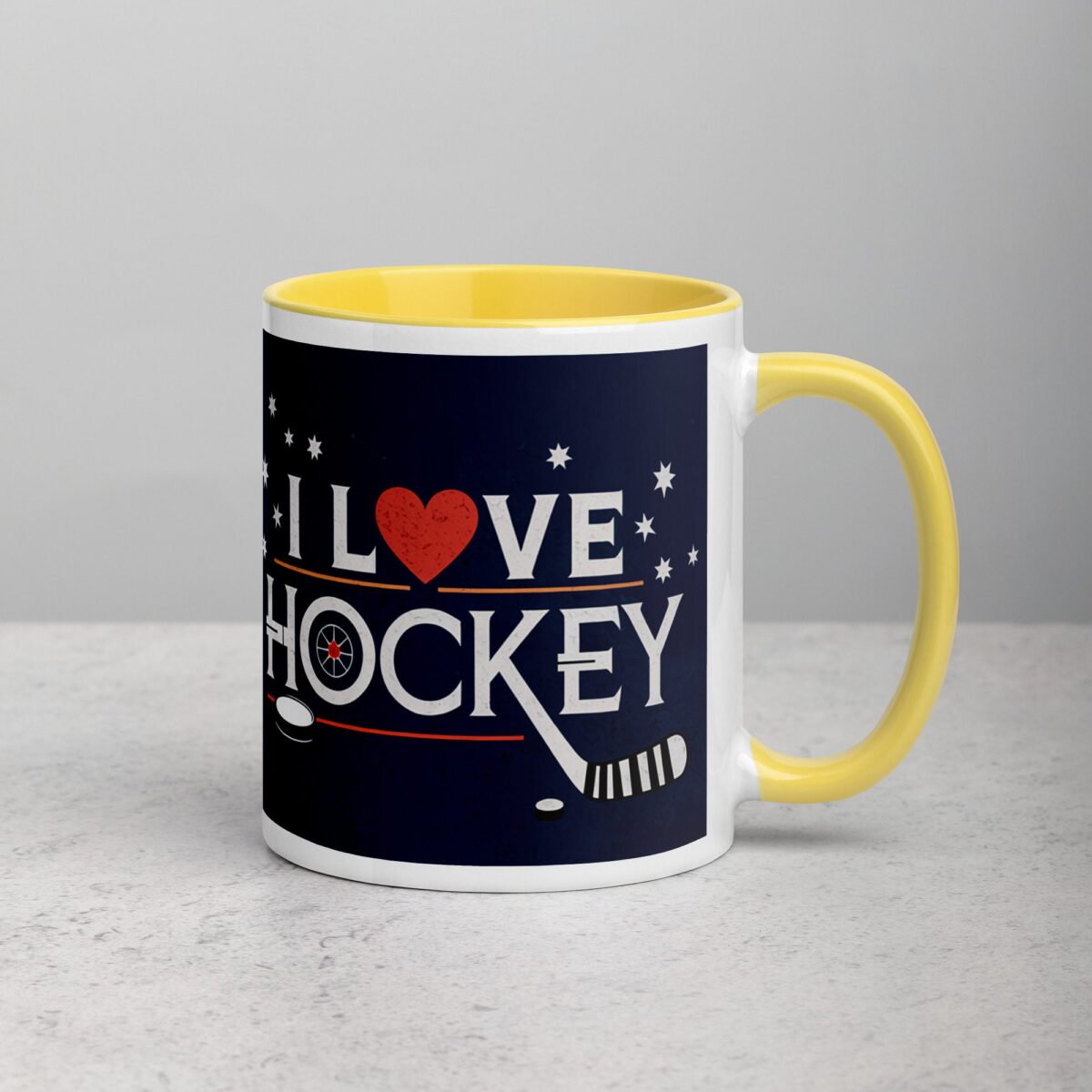 I Love Hockey Sophisticated Hockey Coffee Cup - Image 21