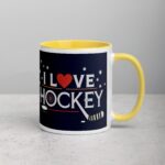 I Love Hockey Sophisticated Hockey Coffee Cup - Image 21
