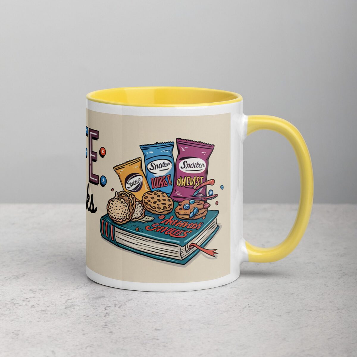 Uncle Life: Fueled by Snacks and Stories Mug - Image 21
