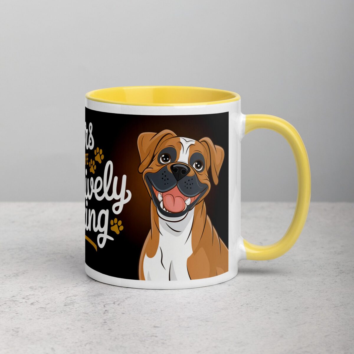 Boxers Make Life Pawsitively Amazing Coffee Mug - Image 22