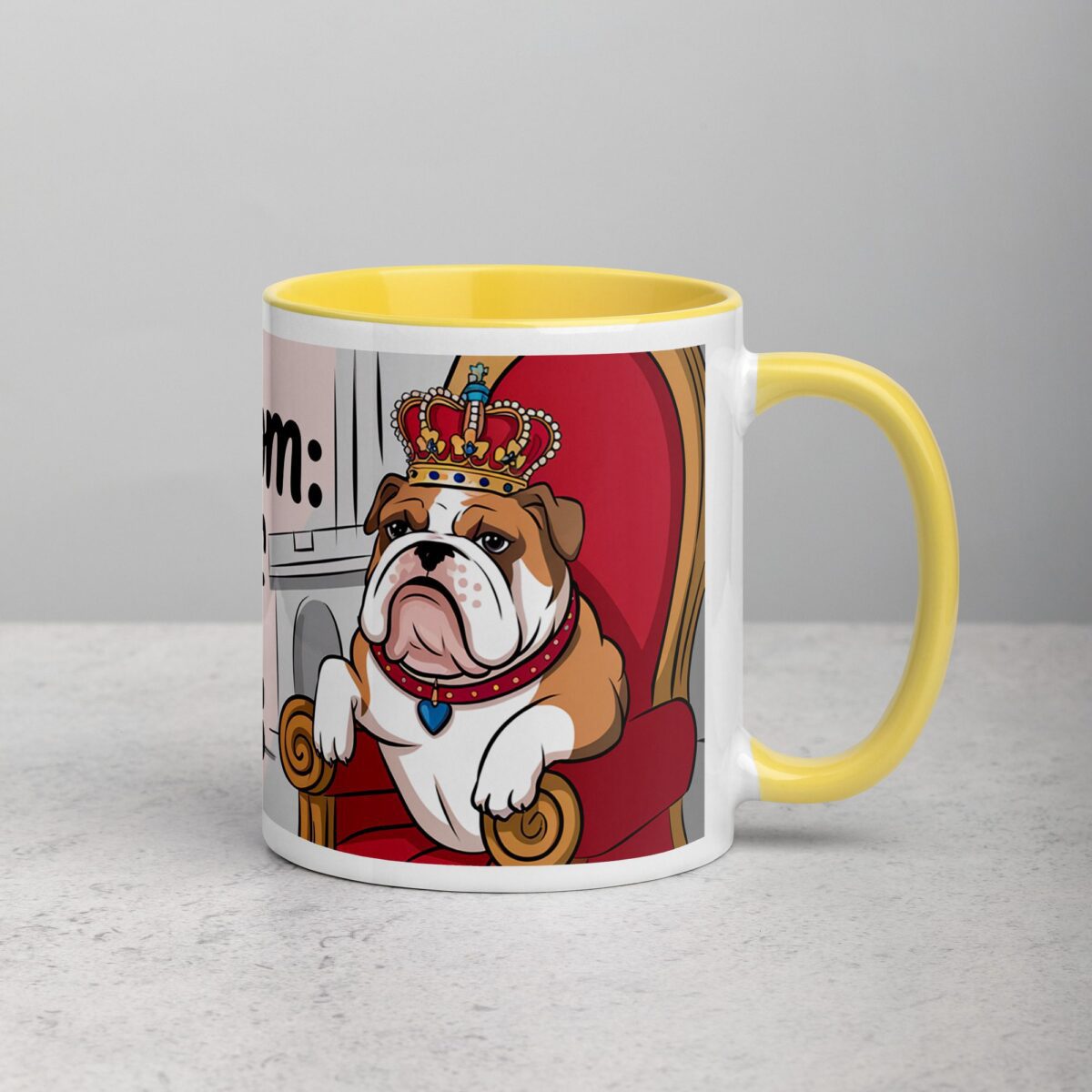 Bulldog Mom: Queen of Snuggles Coffee Mug - Image 21