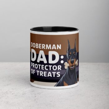 Doberman Dad: Protector of Treats Coffee Mug