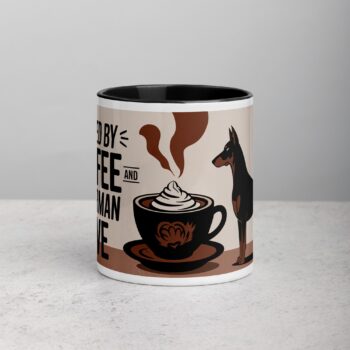 Fueled by Coffee and Doberman Love Mug