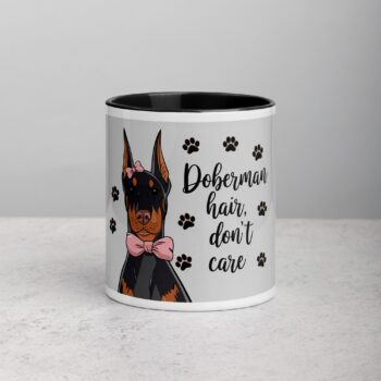 Doberman Hair, Don’t Care Coffee Mug