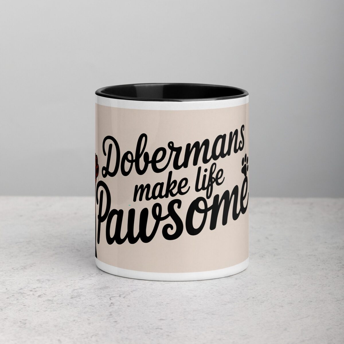 Dobermans Make Life Pawsome Coffee Mug - Image 2