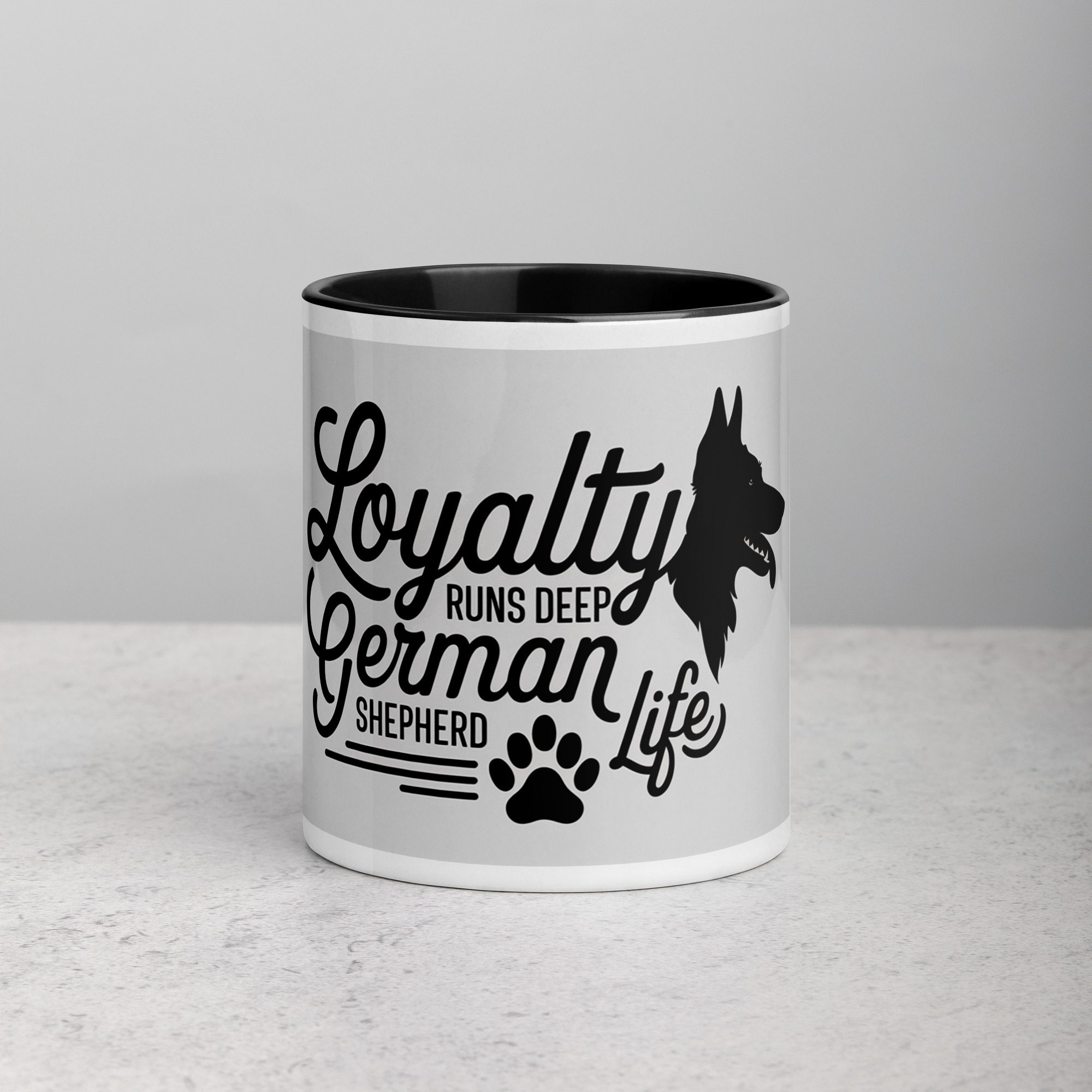 white-ceramic-mug-with-color-inside-black-11-oz-front-674bc1e66a931.jpg Loyalty Runs Deep: German Shepherd Life Coffee Mug - Image 1