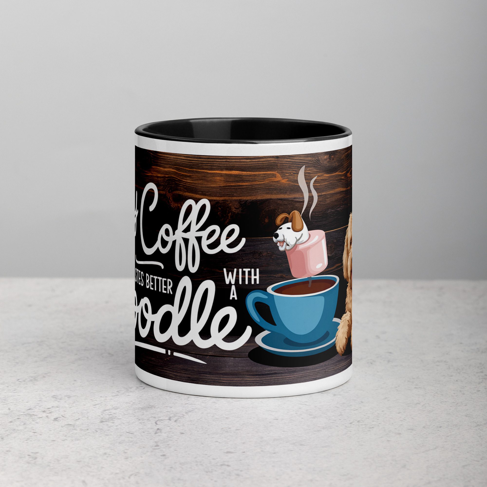 white-ceramic-mug-with-color-inside-black-11-oz-front-674bd20d6d9ed.jpg Every Cup of Coffee Tastes Better with a Doodle Mug - Image 1