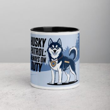 Husky Patrol: Always on Duty Coffee Mug