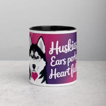 Huskies: Ears Perky, Heart Full Coffee Mug