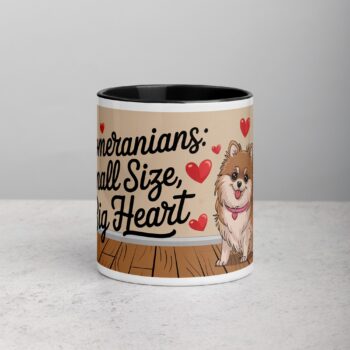 Pomeranians: Small Size, Big Heart Coffee Mug