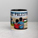 Free Palestine Siblings Hug Mug