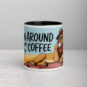 Lion Around with My Coffee Mug