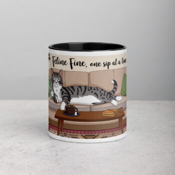 Feline Fine, One Sip at a Time Cat Mug