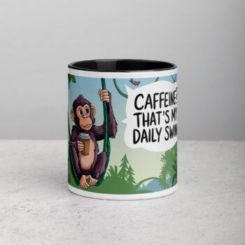 Caffeine? That’s My Daily Swing Monkey Mug
