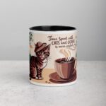 Time Spent with Cats and Coffee Is Never Wasted Mug