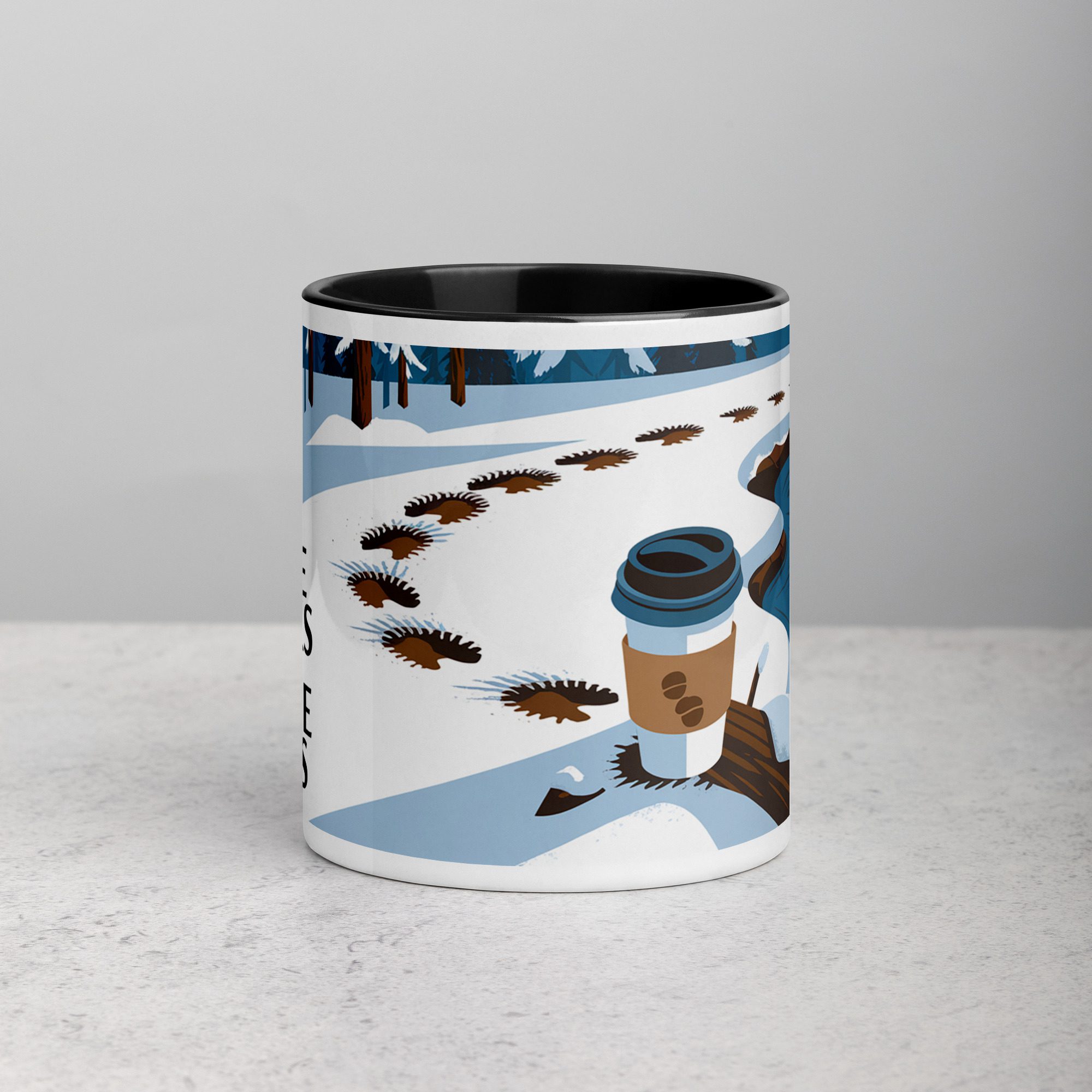 white-ceramic-mug-with-color-inside-black-11-oz-front-6763081d6dfc2.jpg Moose Tracks and Coffee Stains Mug - Image 1