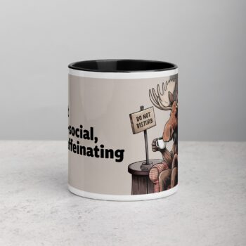 I’m Not Antler-Social, Just Caffeinating Moose Mug