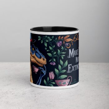Make Tea, Not Extinction Dinosaur Cup