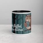 Feathers Fluffed, Coffee Cup Clutched Owl Mug