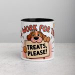 Will Work for Treats Dog Coffee Mug