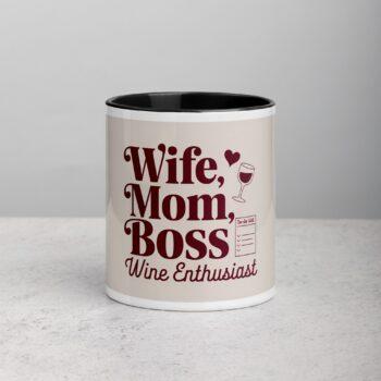 Wife, Mom, Boss, Wine Enthusiast Coffee Mug