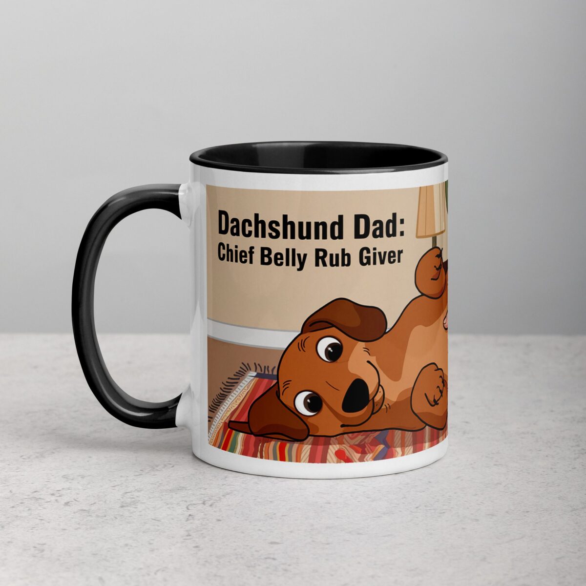 Dachshund Dad: Chief Belly Rub Giver Coffee Mug - Image 2