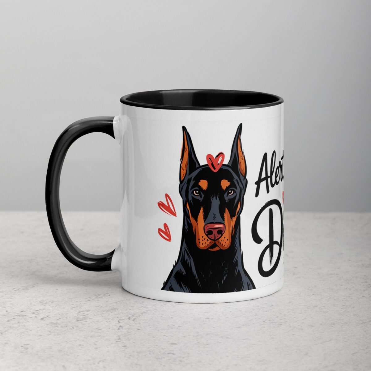 Alert and Adorable: That’s My Doberman Coffee Mug - Image 2
